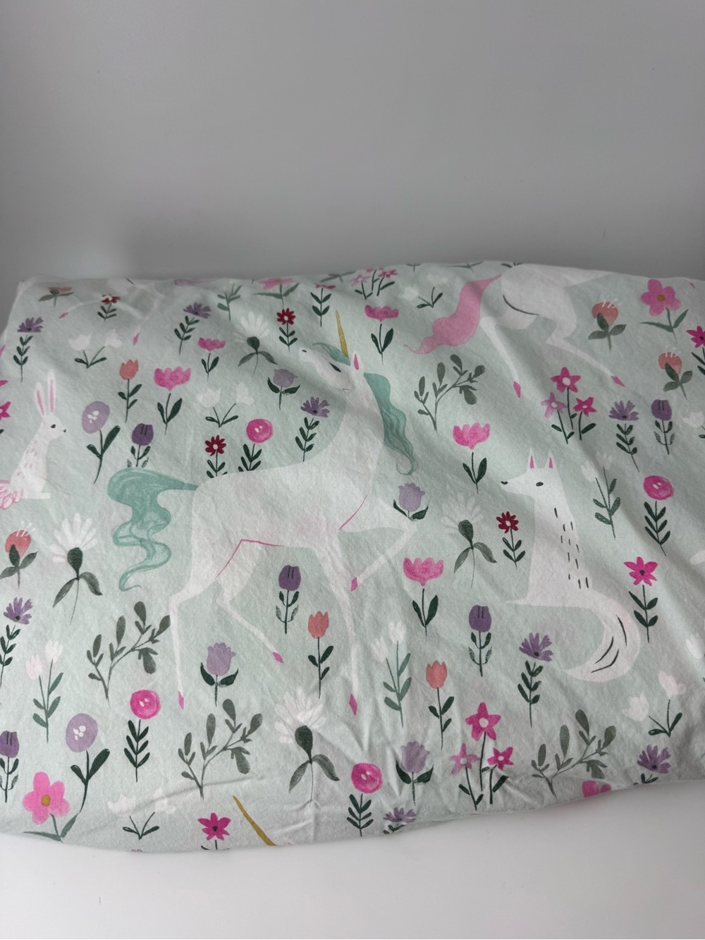 Pottery Barn Kids Mystical Unicorn Organic Cotton Twin Duvet Cover - Picture 2 of 7